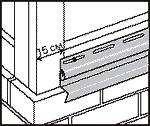 Стартовая платка для винилового сайдинга - отступ обязателен.