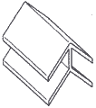 Второй соединительный элемент для панелей ПВХ.