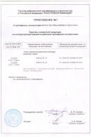Приложение 1 к сертификату соответствия продукции из экструдированного пенополистирола